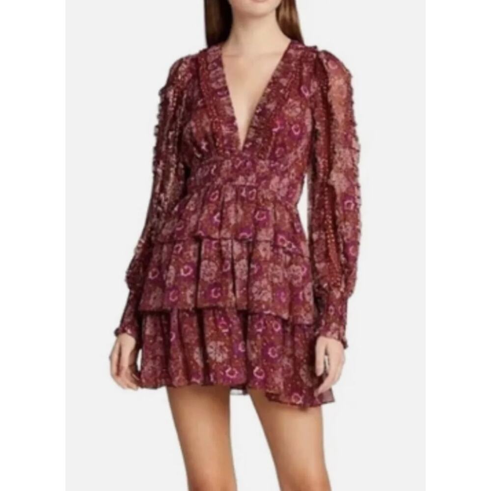 House of Harlow 1960 Ulla Johnson Brisa Style Mini Blouson Dress